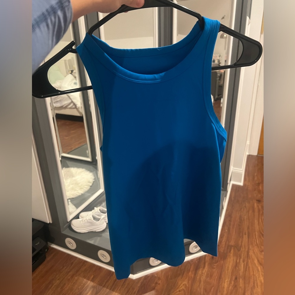 Dark Blue Lululemon Align Waist Length tank top